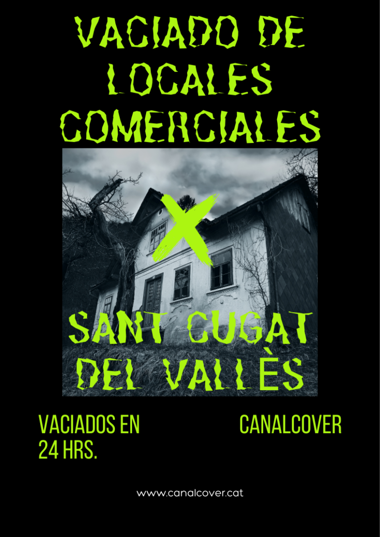 Vaciado de locales comerciales Sant Cugat del Vallès