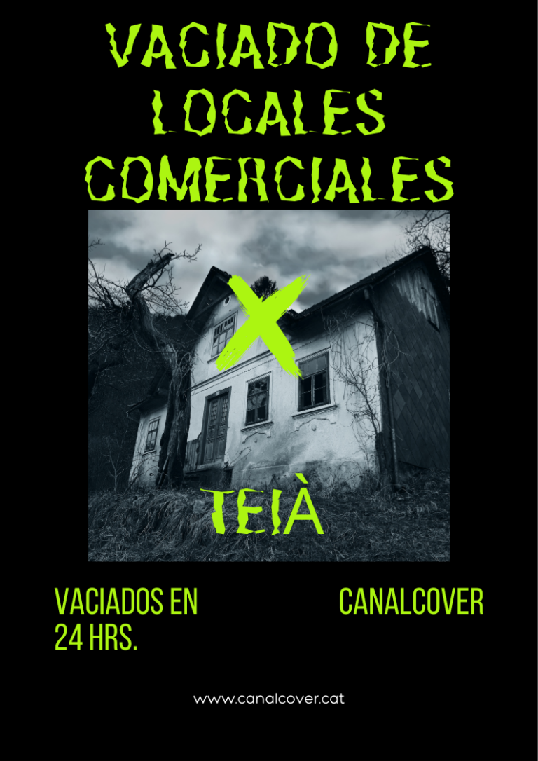 Vaciado de locales comerciales Teià