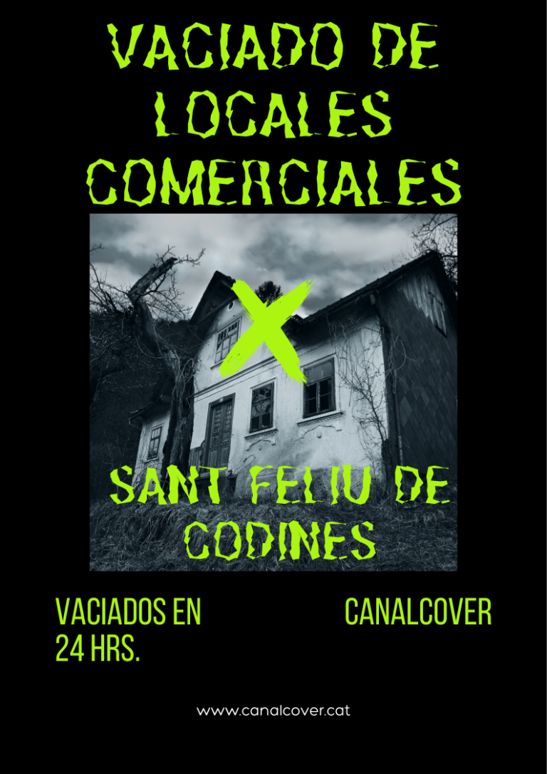 Vaciado de locales comerciales Sant Feliu de Codines