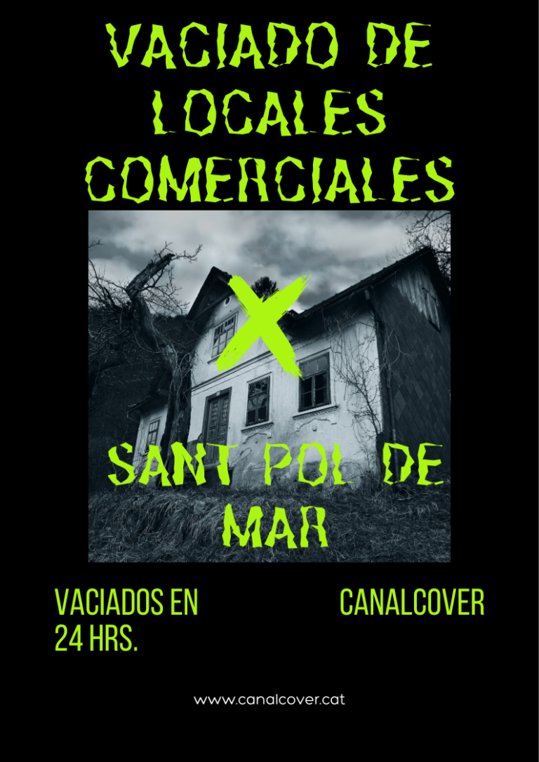 Vaciado de locales comerciales Sant Pol de Mar