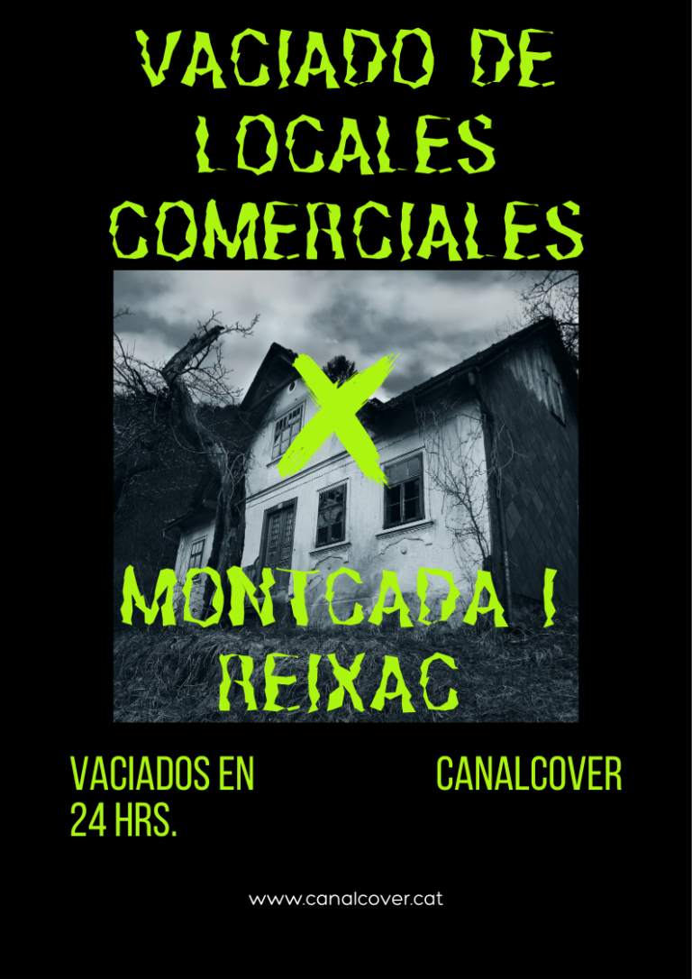 Vaciado de locales comerciales Montcada i Reixac