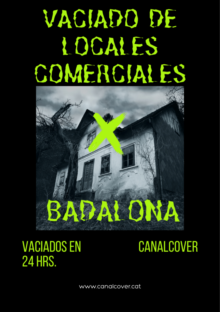 Vaciado de locales comerciales Badalona