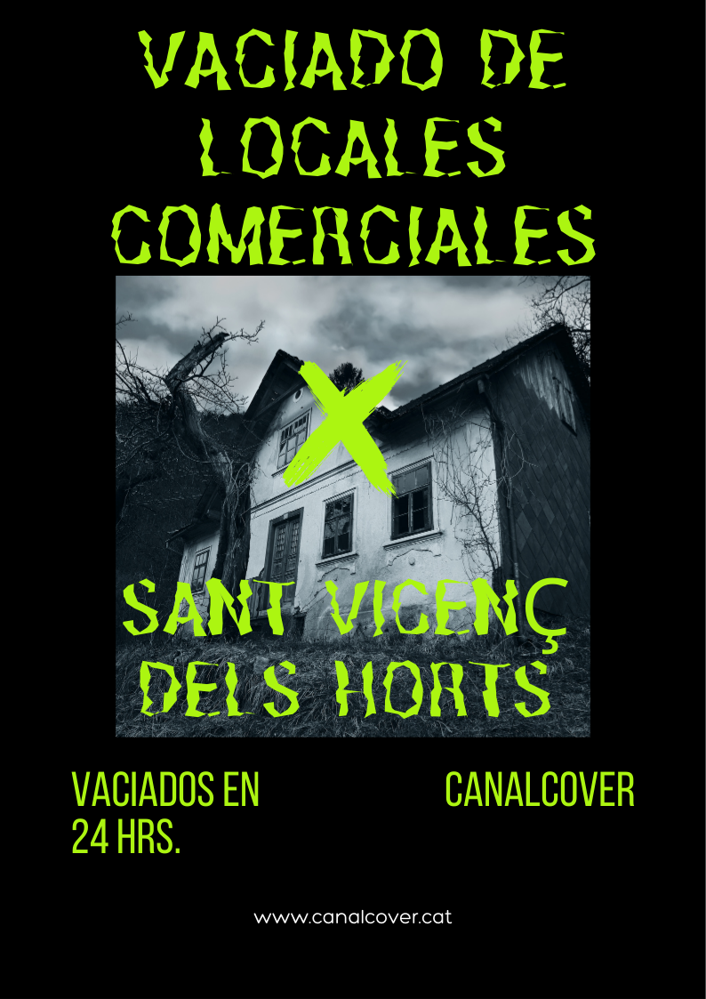 Vaciado de locales comerciales Sant Vicenç dels Horts