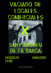 Vaciado de locales comerciales Sant Andreu de la Barca