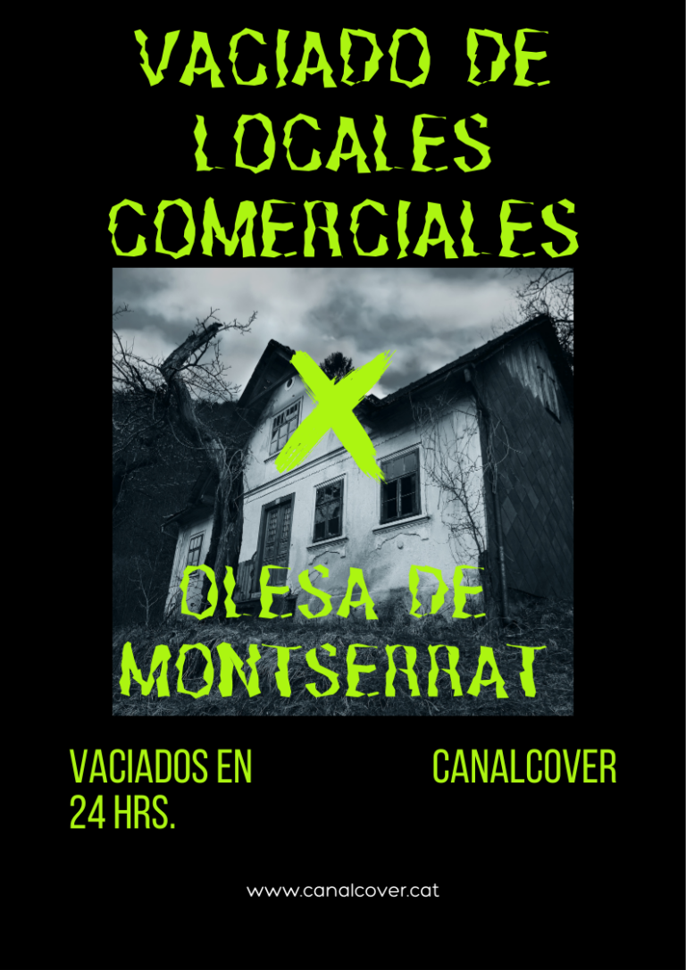 Vaciado de locales comerciales Olesa de Montserrat