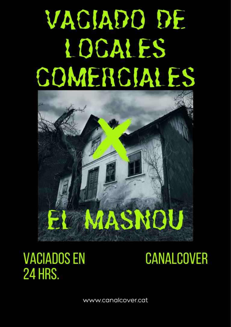 Vaciado de locales comerciales El Masnou