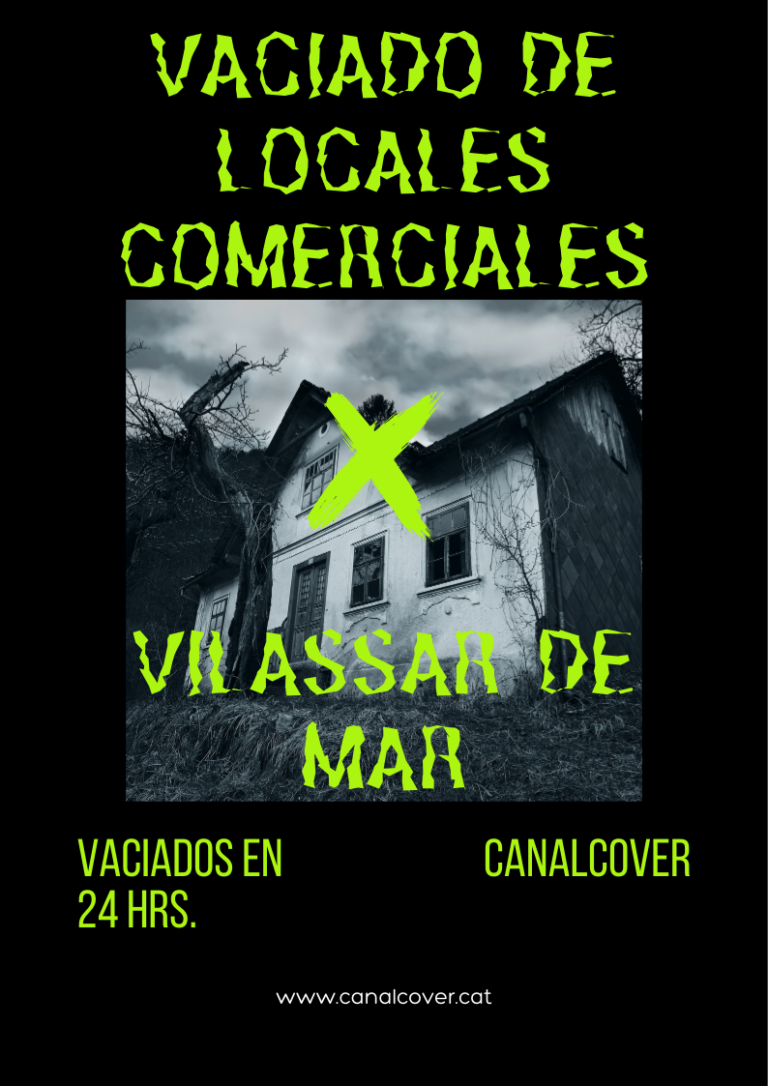 Vaciado de locales comerciales Vilassar de Mar