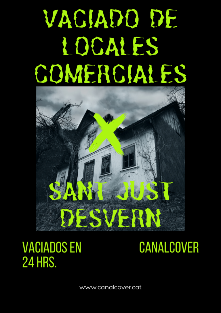 Vaciado de locales comerciales Sant Just Desvern