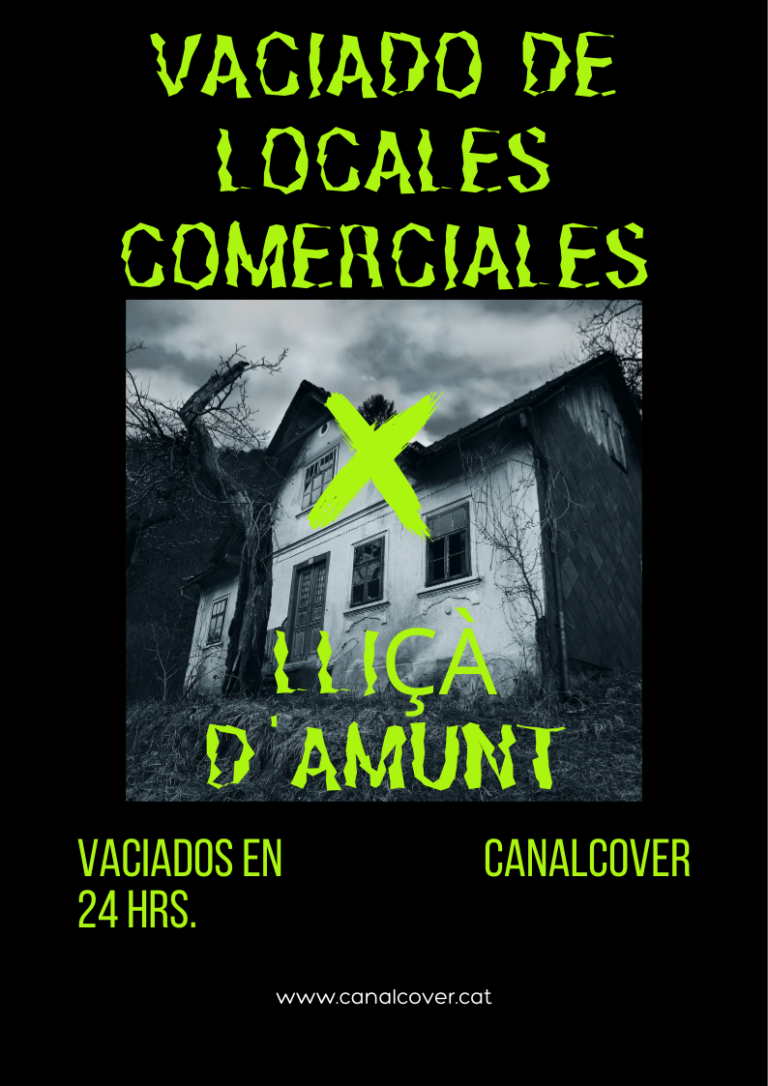 Vaciado de locales comerciales Lliçà d'Amunt