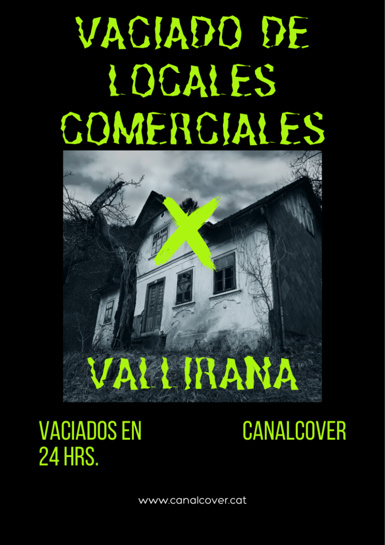 Vaciado de locales comerciales Vallirana