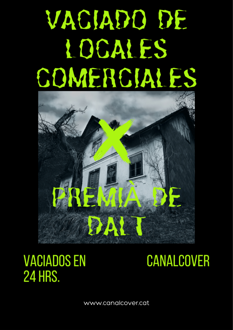 Vaciado de locales comerciales Premià de Dalt