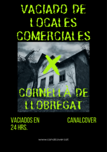 Vaciado de locales comerciales Cornellà de Llobregat