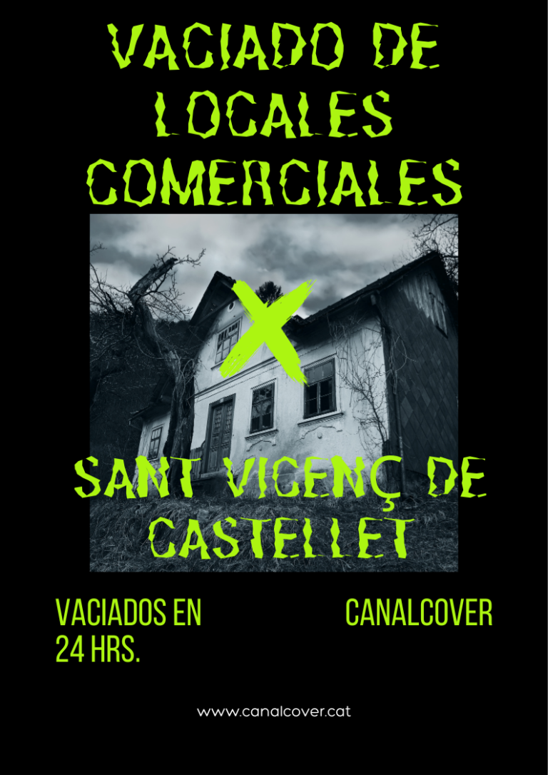 Vaciado de locales comerciales Sant Vicenç de Castellet