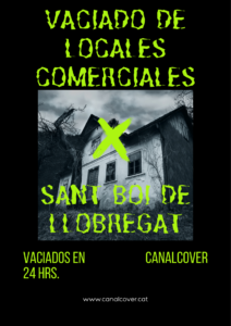 Vaciado de locales comerciales Sant Boi de Llobregat